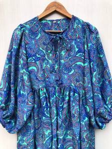 Vestido midi con cuello profundo y cierre de cordón, informal, con estampado floral, mini vestido holgado, ropa de dormir cómoda de verano para mujer - Product Image 3