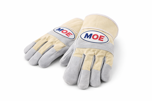 ถุงมือหนัง MOE พร้อมแผ่นเสริมฝ่ามือและปลอกข้อมือเพิ่มความปลอดภัยสำหรับงานก่อสร้างกลางแจ้งและการจัดการวัสดุ - Product Image 5