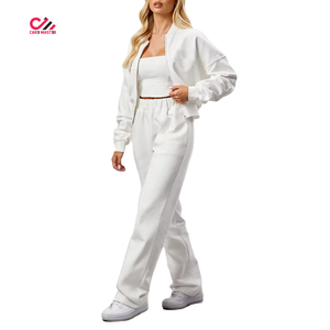 Trending Product Fashionable Women Winter Solid Casual Tracksuits High Quality Breathable 100% Cotton Hot Sale - Product Image 3