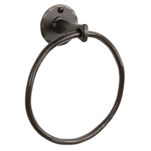 Anneau porte-serviettes en fer antirouille, fixation murale durable pour salle de bain, adapté aux climats côtiers et humides - Product Image 5
