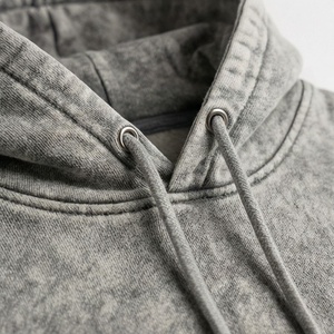 Ensemble de survêtement pour homme avec logo brodé personnalisé, effet délavé, en polaire, pour l'hiver, la gym, le fitness, le streetwear, le jogging, l'athlétisme, l'entraînement sportif - Product Image 4