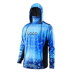 Camisetas de Manga Larga Personalizadas con Protección Solar UPF50, Spandex/Poliéster, Impermeables, Antibacterianas, de Secado Rápido, Protección UV para Pesca - Product Image 6