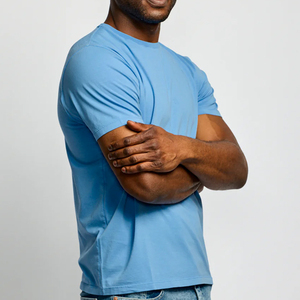 เสื้อยืดผู้ชายพรีเมียมเนื้อหนัก 250gsm 260gsm ทรงปกติ ตะเข็บข้าง พิมพ์ลาย DTG แบบกำหนดเอง สไตล์สตรีท - Product Image 2