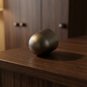 Modern Round Brass Cabinet <b>Knob</b> <b>Black</b> Finished Universal Fit Furniture Visual Appeal Handle for Kitchen Durable New Design - Product Image 2