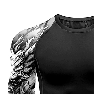 Camisetas Deportivas de Compresión para Hombre, Manga Larga, Secado Rápido, Elásticas en 4 Direcciones, Tallas Grandes, Sin Costuras, para Gimnasio - Product Image 6
