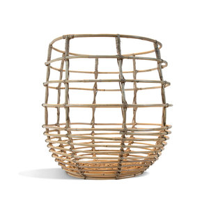 Juego de 2 cestas decorativas de mimbre decoración del hogar organización tejido ratán almacenamiento Chic cesta colección - Product Image 2