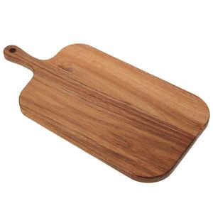 Tabla de cortar de madera maciza gruesa para cocina, para preparar alimentos, cortar verduras, frutas, carne, pan, queso, madera natural duradera - Product Image 6