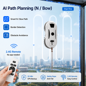 Household Vacuum Window Cleaner Auto Window <strong>Robots</strong> Anti-Fall Control Smart <strong>Cleaning</strong> <strong>Robot</strong> for Windows - Product Image 4