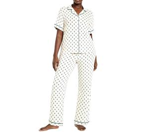 Vêtements de détente personnalisés Ensembles de robes décontractées pour femmes Ensemble de pyjama en bambou 2 pièces Vêtements de nuit sexy pour femmes en coton Ensembles de vêtements de détente en modal - Product Image 6