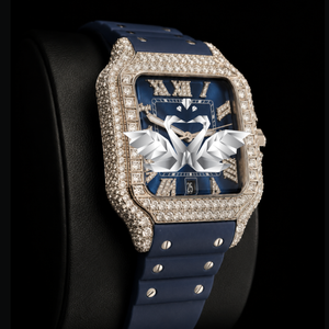 Custom Logo Moissanite Diamond Watch Men Luxury Full Iced Out VVS Stone Bracelet Watch - Product Image 2