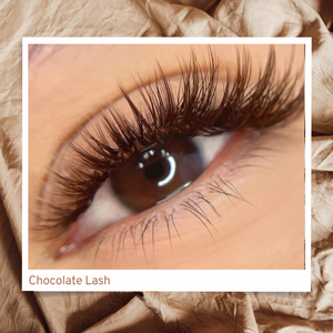 Extensions de cils longs naturels NESS Semi-Matte Chocolat Foncé 2 PBT Fibres Faites à la main Véganes Sans Cruauté Animale 0.05mm 0.07mm 0.1mm - Product Image 5