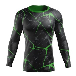 Custom Logo <b>Mens</b> Rash Guard <b>Compression</b> T <b>Shirt</b> <b>For</b> Running Gym Fitness And Outdoor Sports Activities sportswear rash guard - Product Image 3