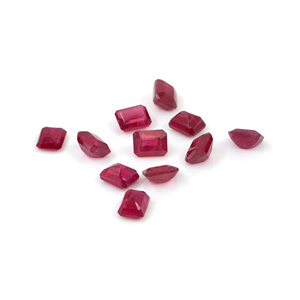 Rubis naturels de Bangkok, octogones calibrés 6x7mm, pierres précieuses de rubis naturelles facettées pour la fabrication de bijoux, prêtes à l'emploi - Product Image 4