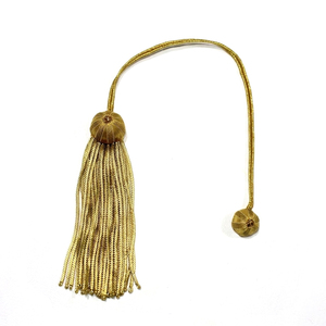 En gros, Pompon de remise de diplôme doré de qualité supérieure pour les titres universitaires, Pompon métallique pour cordons de remise de diplôme - Product Image 1