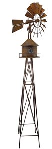 Moulin à vent noir galvanisé pour tour d'eau – 90″ - Product Image 3
