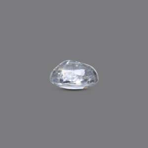 Handcrafted 4.7 Carat White Zircon Loose Gemstone-Square Princess Cut 20mm for Fine Jewelry - Product Image 3