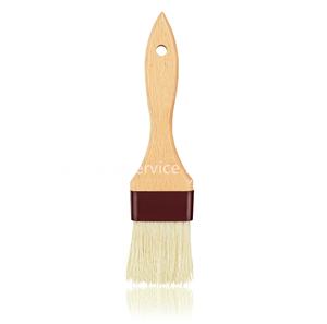 Pinceaux à pâtisserie réutilisables pour ustensiles de cuisine, manche en bois, poils de sanglier et virole en plastique - Product Image 4