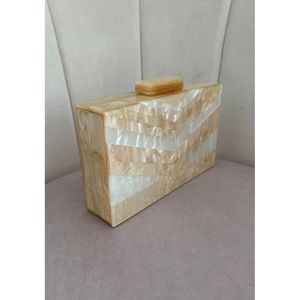 Women's Stylish Designer Eco-<b>Resin</b> Evening Clutch Unique Handcrafted <b>Resin</b> <b>Crafts</b> - Product Image 1