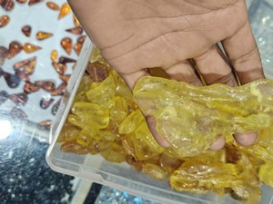 Piedras Ámbar Amarillas Naturales Hechas a Mano - Trozos de Ámbar Crudo, Gemas Sueltas, Suministros para Joyería, Venta al Por Mayor - Product Image 3