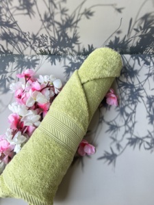 Antimicrobial Woven Terry Cotton Solid Color Adult Bath Towel - Product Image 4