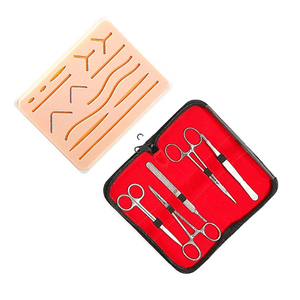 Reusable Silicone Suture <b>Pad</b> Medical Instrument Stainless Steel Surgical Suture Set Kit for Students for sale with low price - Product Image 1