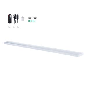 Espositore per Whisky a 1 Livello da 60 Pollici con Illuminazione LED, Supporto USB, Mensola Illuminata per Bar Domestico, Telecomando RF, Scaffali Espositivi a Parete con Display LED - Product Image 1