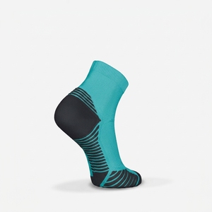 <b>Men's</b> Teal Ankle <b>Socks</b> Knitted Breathable Spandex Polyester Summer Sports Wear Regular Style Solid Pattern Thin Fit - Product Image 3