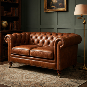Genuine leather 2 seater <b>sofa</b> Modern nailhead trim <b>sofa</b> <b>bed</b> Eco-friendly durable <b>sofa</b> villa Living Room Leather <b>Sofa</b> - Product Image 1