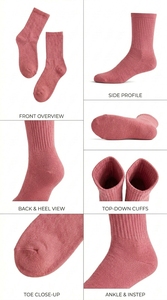 Men <b>Socks</b> <b>Soft</b> Fabric Comfortable Breathable Lightweight Stretch Casual Style Daily Wear All Season Use - Product Image 2