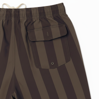 Pantalones Cortos de Lino/Algodón para Hombre, Estilo Oxford, Cintura Media, Sólidos, Casuales, Transpirables, para Vacaciones de Verano, Playa, Cintura Elástica Alta