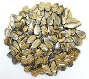 Natural Schalenblende Brown Cabochon Hand Polished Bulk Loose Gemstones Semi-Precious Cabs Rajasthan for Jewelry - Product Image 4