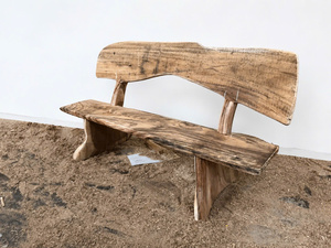 Luxali Modern Eco-Friendly Durable Handcrafted Solid Walnut Outdoor <b>Bench</b> for Home & Garden - Product Image 5