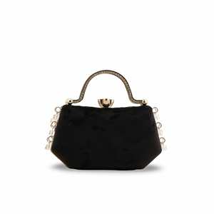Black P15399 Fancy <b>Evening</b> <b>Bag</b> Clutch - Product Image 1