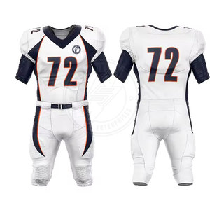 New Arrival Hot Sale Breathable American Football Uniform Wholesale Custom Logo Printed Design Adult 100% Polyester - Product Image 1