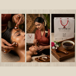 Senoras Bronze Dual Kansa Wand, outil de massage corporel manuel pour le visage et les pieds |   Raffermissement de la peau et utilisation sur tout le corps - Product Image 2