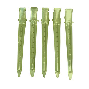 Pinzas de Pelo Profesionales Multiusos Tipo Pico de Pato, Pinzas de Aligátor para Peinar y Posicionar, Pinzas Metálicas de Seccionamiento para Salón con Orificio - Product Image 1