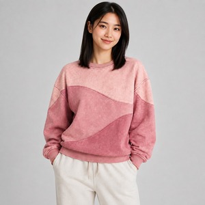 T-shirt uni délavé à chaud pour femme – Nouveau style respirant à manches courtes personnalisable - Product Image 5