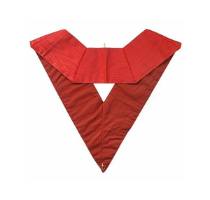 Collier de Rite Écossais du 28e Degré en Satin Rouge Premium, Régalia Maçonnique de Haute Qualité, Régalia Cérémonielle Personnalisée, Fournisseur en Gros - Product Image 2