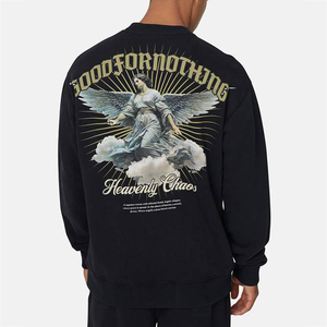 <b>Custom</b> Screen Printed Men's Sweatshirt Personalized Long Sleeve Streetwear OEM Casual Wear <b>Custom</b> Design Apparel Top Clothing - Product Image 1