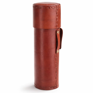 Estuche de Cuero Genuino para Documentos, Estilo Vintage, con Presilla para Cinturón, Organizador Hecho a Mano - Product Image 1