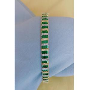 Luxury Premium Quality AD Stones Gold Finish Zircon <b>Charm</b> Bracelet for Women Girls AD Stones Bracelet For Women - Product Image 1