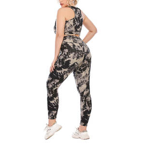 Diseña tu propio conjunto de yoga para mujer, ropa deportiva para gimnasio, conjunto de yoga para mujer de nuevo estilo, conjunto de yoga para mujer en venta - Product Image 2