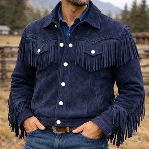 Fashionable Premium Quality Men's <b>Suede</b> <b>Jacket</b> Winter Collection Market Online Supply <b>Suede</b> Leather <b>Jacket</b> - Product Image 1