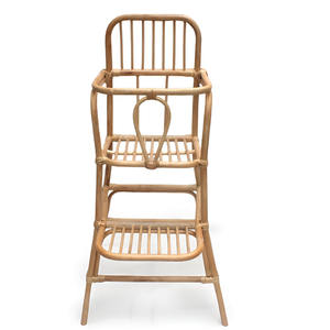 Silla de alimentación alta para que los bebés coman ratán, asientos de bebé hechos a mano, sillas de comida, alimentador al por mayor - Product Image 2