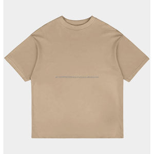 T-shirt respirant 100 % coton pour hommes, personnalisable avec logo en relief, manches courtes, col rond, vente en gros, grandes tailles - Product Image 2