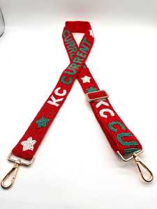 KC Current Strap Beaded Purse Strap Handmade Kansas City Beaded Adjustable Bag Strap Current Purse Accessories <b>Camera</b> Strap - Product Image 1