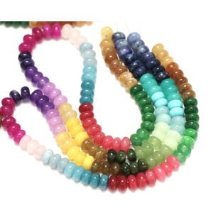 Magnifiques perles de quartz de forme ronde, couleur arc-en-ciel, lisses, 7-8 mm, multicolores. - Product Image 2