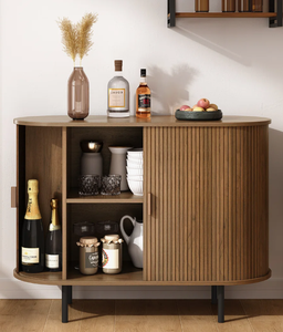 Cómoda de Madera Premium con Elegante Marco Marrón y Frentes Naturales, Amplio Almacenamiento para Sala de Estar y Dormitorio - Product Image 6