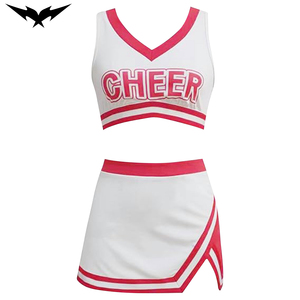 Uniformes de Animadoras Personalizados al por Mayor de Bigetron Sports, en Spandex/Poliéster con Impresión por Transferencia de Calor, Bordado 3D, 380g - Product Image 1