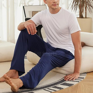 Pijama Recto de Primera Calidad para Hombre, Nuevo Estilo 2026, Color Sólido - Product Image 5
